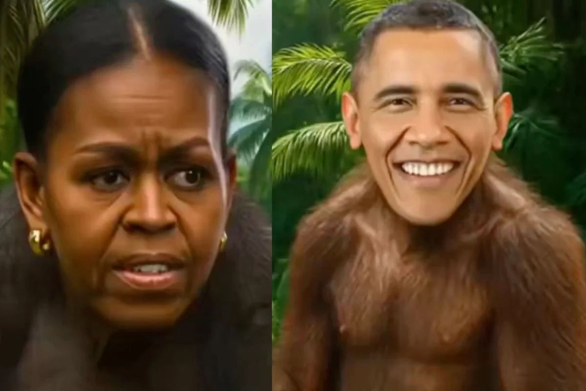 VIDEO| Vestidos de simios: Trump se burla de Barack y Michelle Obama y desatada críticas por racismo