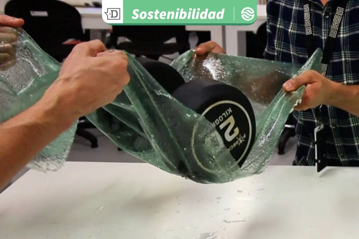 Más resistente, biodegradable y una gran alternativa al plástico: Nuevo biomaterial se hace fuerte al contacto con el agua