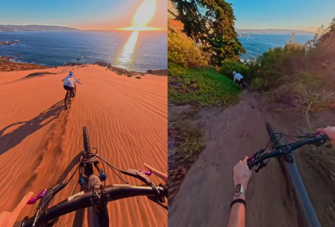 VIDEO| Denuncian en Fiscalía a ciclistas europeos que se grabaron bajando las Dunas de Concón