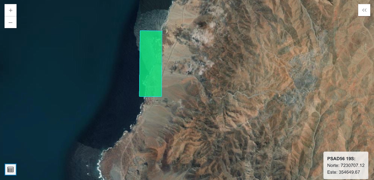 Ubicación terreno disputado Fuente: Sernageomin