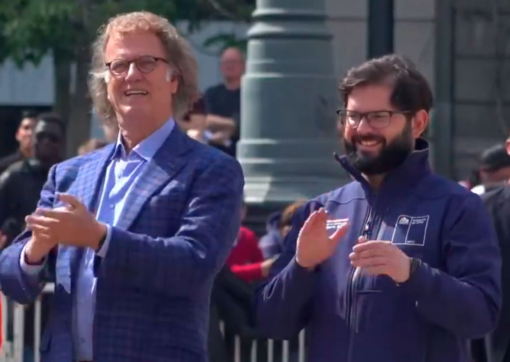 VIDEO| El aclamado violinista André Rieu visita La Moneda y recibe homenaje del Presidente Boric