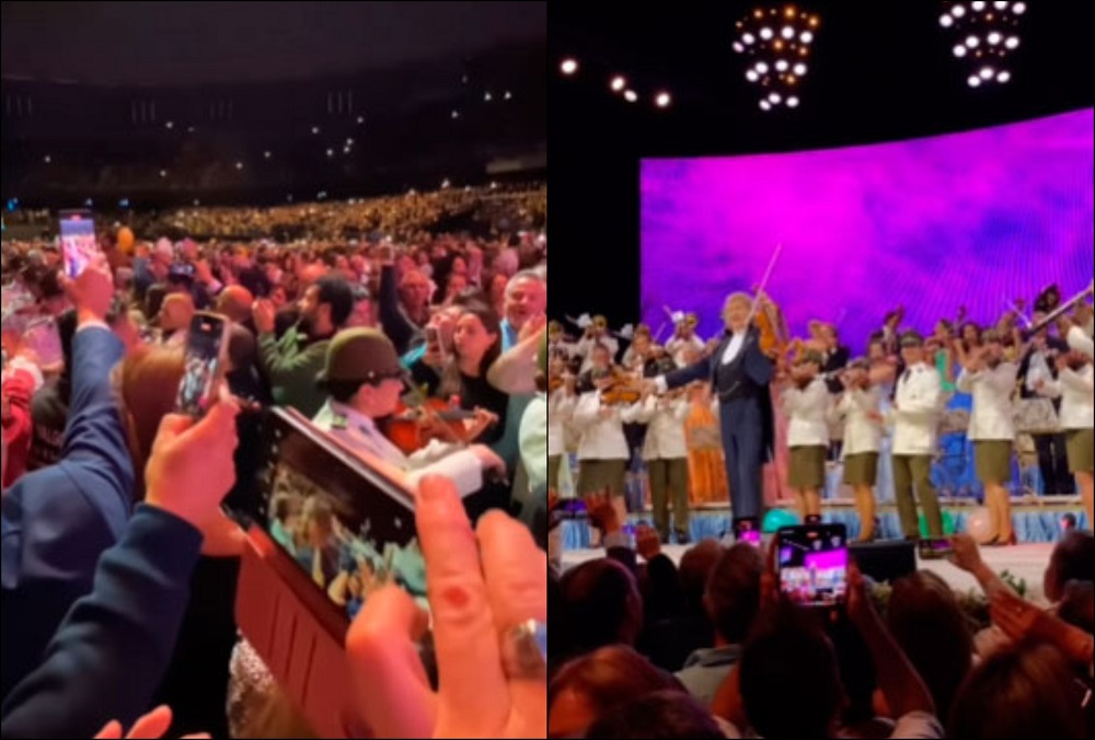 VIDEO| André Rieu deslumbra en Santiago y comparte escenario con Orfeón de Carabineros