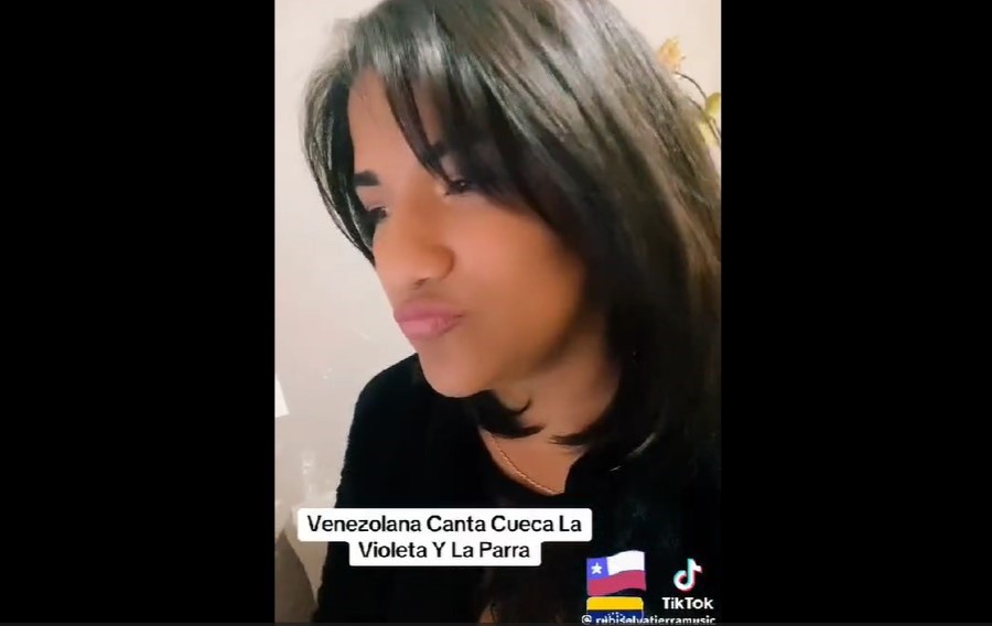 VIDEO| Venezolana en modo 18' arrasa en TikTok cantando especial tributo a Violeta Parra