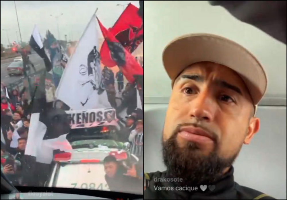 VIDEO| “Una locura total”: Arturo Vidal graba caótica despedida de hinchas de Colo-Colo