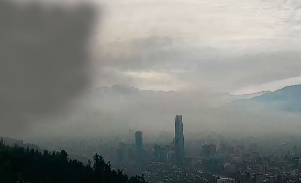 VIDEO| Santiago cubierto bajo nube tóxica: Alejandro Sepúlveda confirma comunas muy afectadas