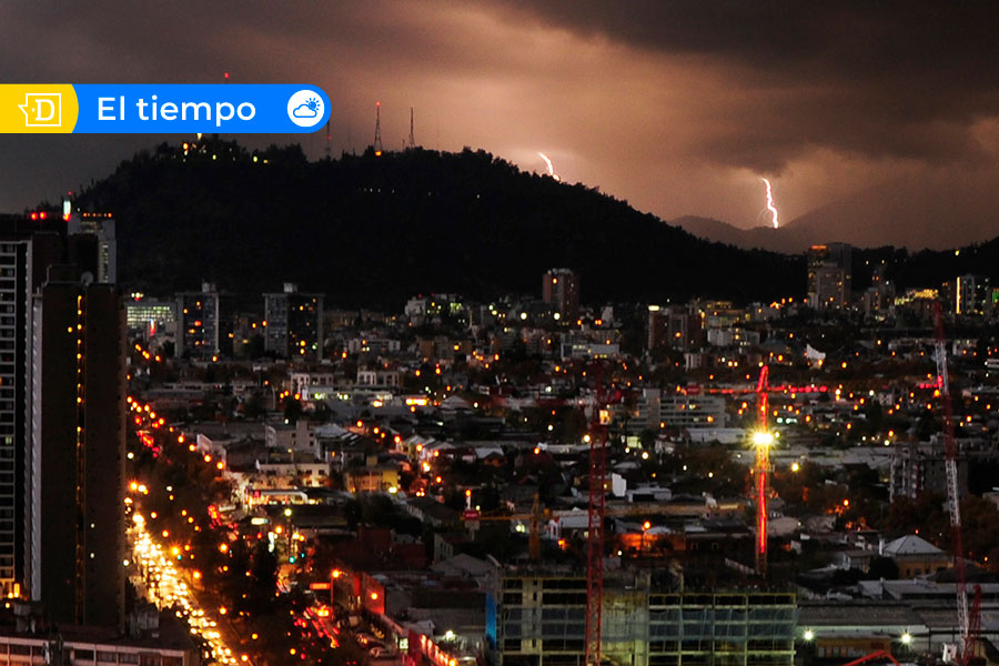 Tormenta eléctrica en Santiago: Senapred declara Alerta Temprana Preventiva en 10 comunas