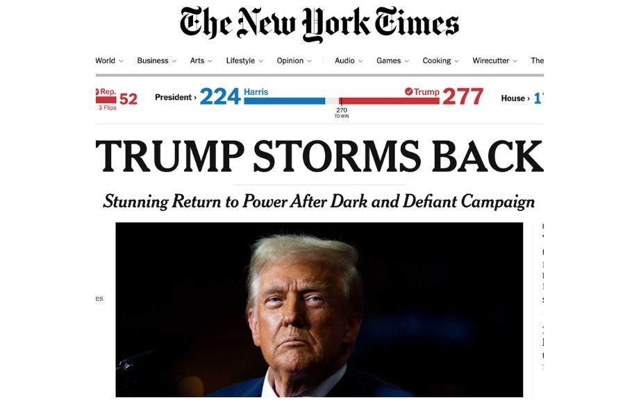 The New York Times describe victoria de Trump como 