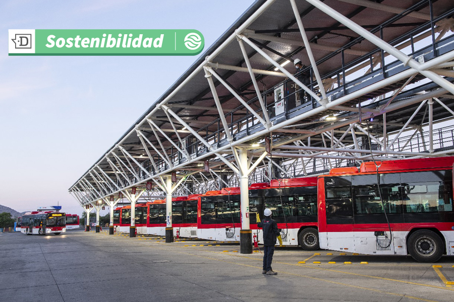 Copec construirá 14 terminales para cargar 800 buses eléctricos en la Región Metropolitana