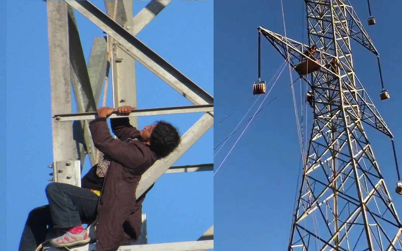 Arriesgan prisión los ambientalistas que se colgaron de torre de alta tensión en Olmué en 2019