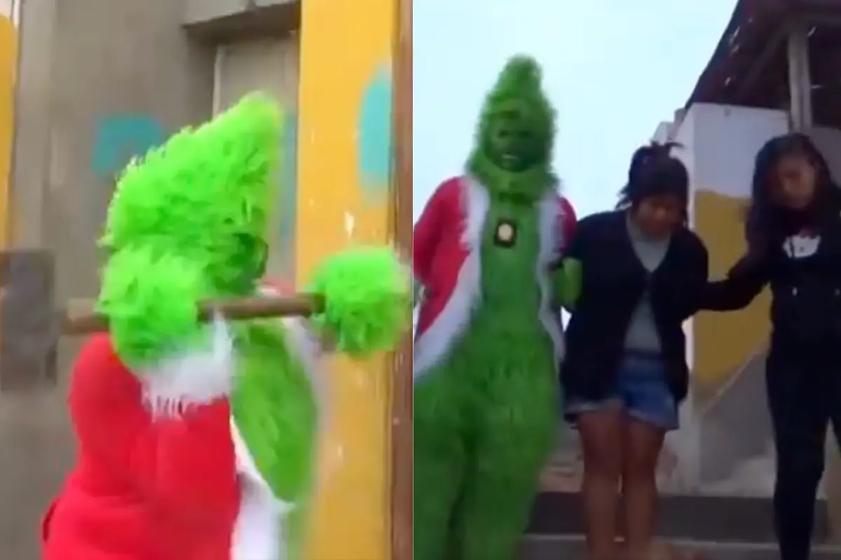 VIDEO| Les arruinó la Navidad: Con hacha en mano el 'Grinch' atrapa narcotraficantes en Perú