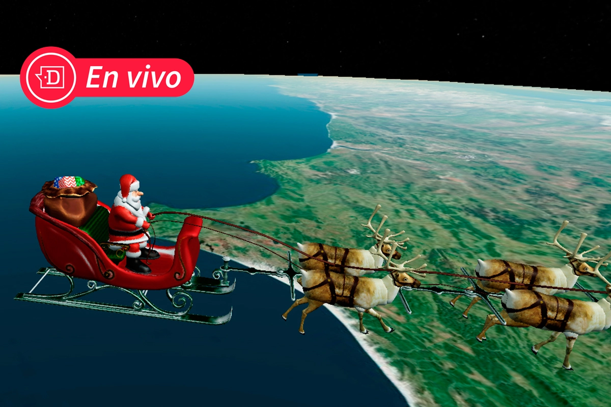 EN VIVO| ¡Ahí viene el Viejito Pascuero! Sigue su trayecto por el mundo entregando regalos