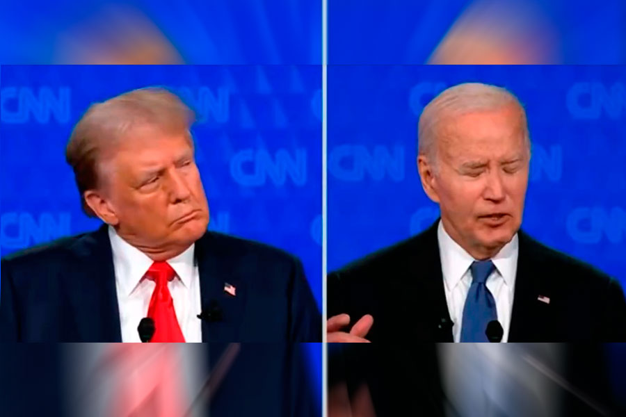 VIDEO| “No sé lo que dijo, él tampoco”: Trump se aprovecha de errático Biden en debate EE.UU.