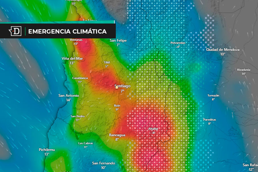 Alarma Meteorológica por nuevo y potente sistema frontal: Senapred decreta Alerta Roja