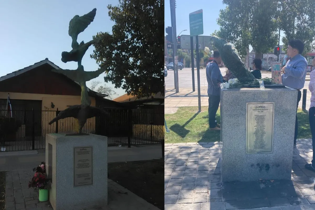 “No es un hecho aislado”: Dañan el memorial que recuerda a Ana González y a 78 víctimas de la dictadura en San Joaquín