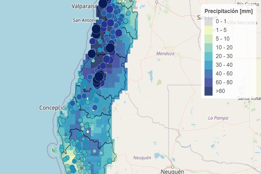 ¿Cuánta lluvia caerá? Nueva plataforma permite seguir precipitaciones en tiempo real y pronósticos