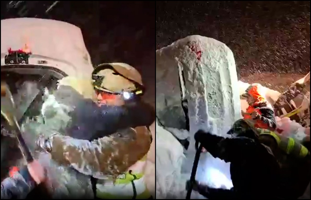 VIDEO| Milagroso rescate en Farellones: Carabineros saca con vida a personas bajo la nieve