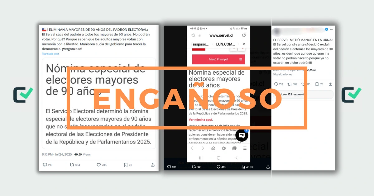 Servel no ha excluido a los adultos mayores de 90 años de las Elecciones Presidenciales