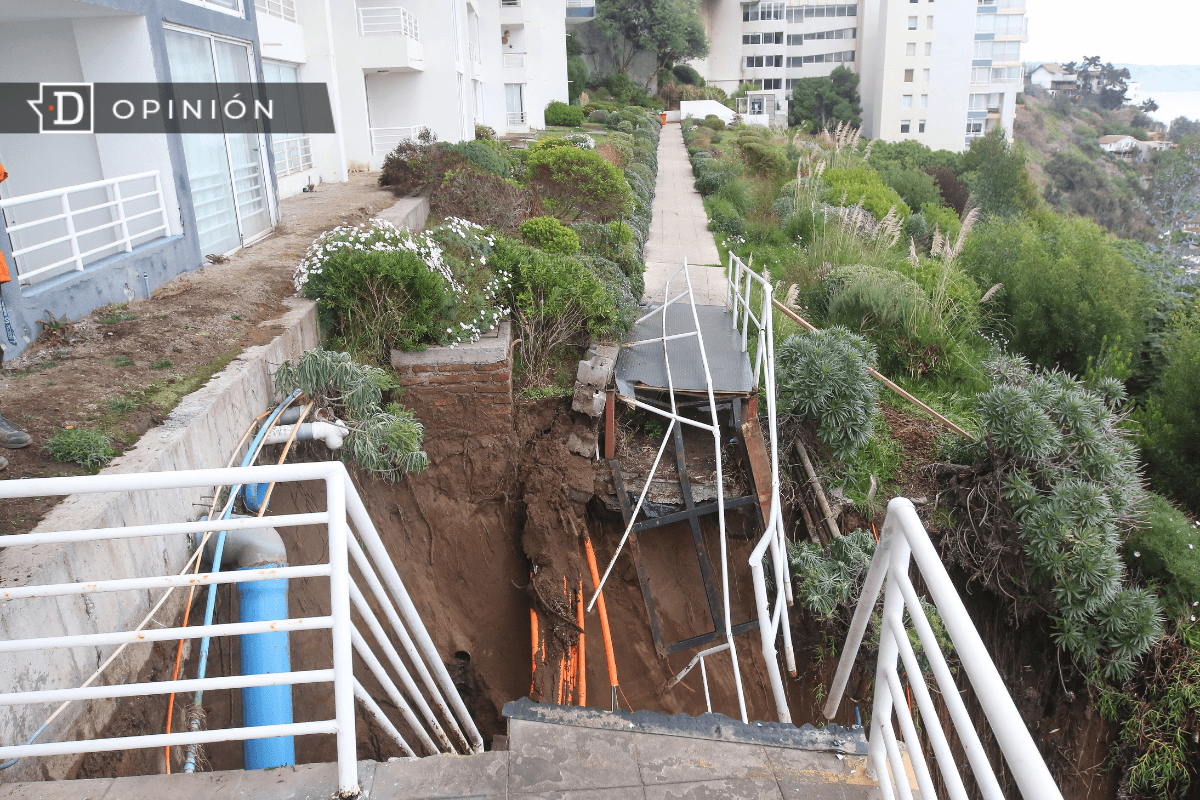 Los socavones en las dunas afectaron a edificios ilegales