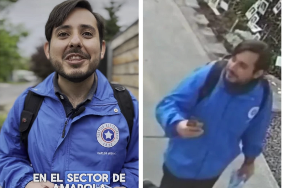 VIDEO| Captan a candidato republicano a concejal vandalizando memorial de DD.DD en Ñuñoa